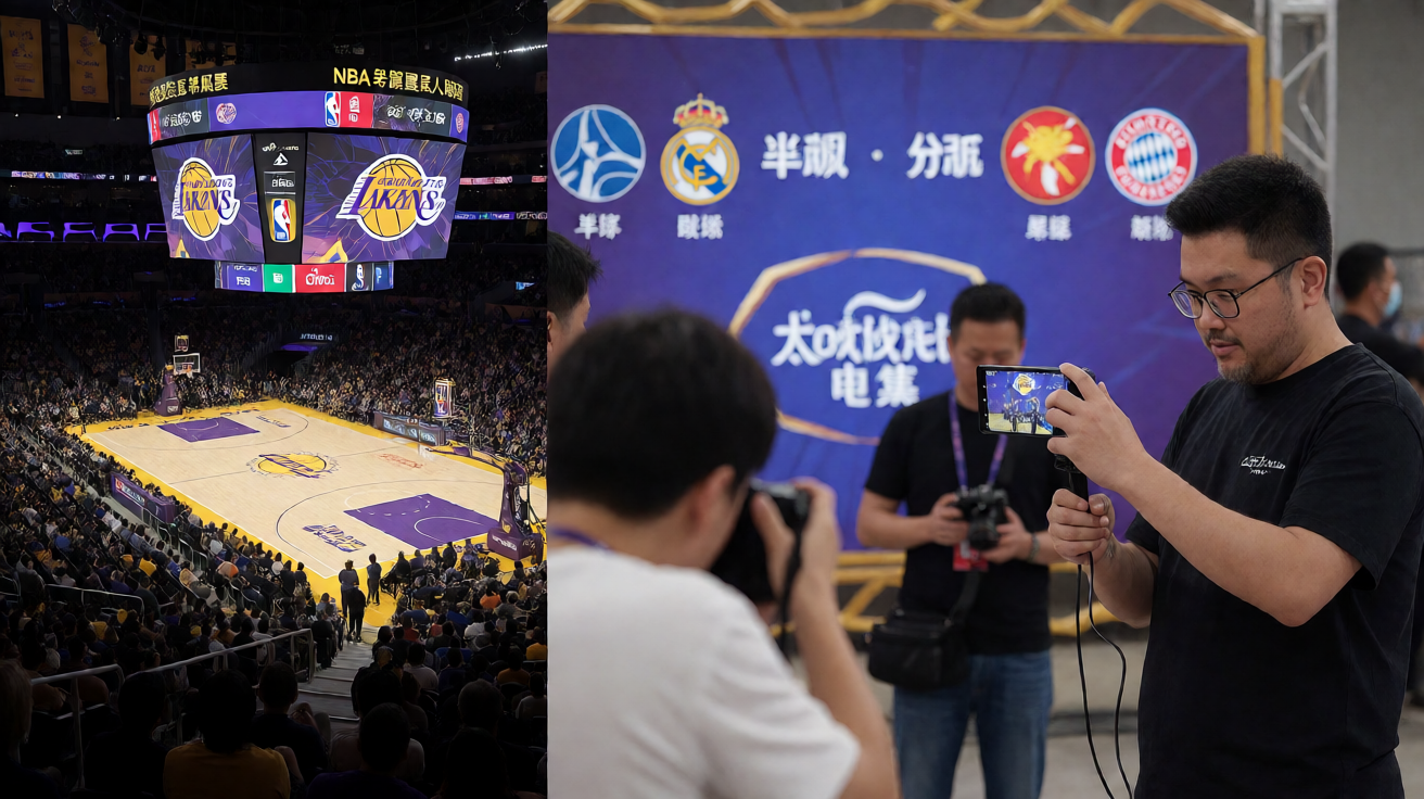NBA常规赛湖人勇士比赛现场